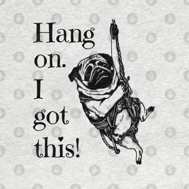 Hang on. I got this! Pug Rock Climbing by TheWanderingFools